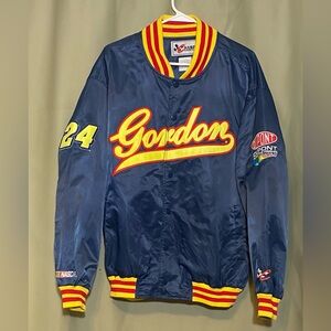 Vintage Chase Authentics Jeff Gordon NASCAR DuPont Satin Bomber Jacket L